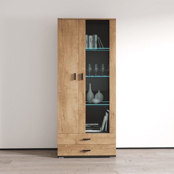 Soho S6 2D2S Modular 2 Door Modern 32" Wide Bookcase