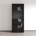 thumbnail image 1 of Soho S6 2D2S Modular 2 Door Modern 32" Wide Bookcase, 1 of 5