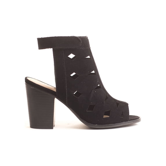 Soho Shoes Women's Fashion Open Toe Chunky Heel Ankle Boots Bootie