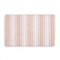 thumbnail image 1 of Sohome Chino Striped Machine Washable Bath Mat, Pink/White, 27"x48", 1 of 9