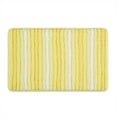 thumbnail image 1 of Sohome Chino Striped Machine Washable Bath Mat, Yellow/White, 27"x48", 1 of 9