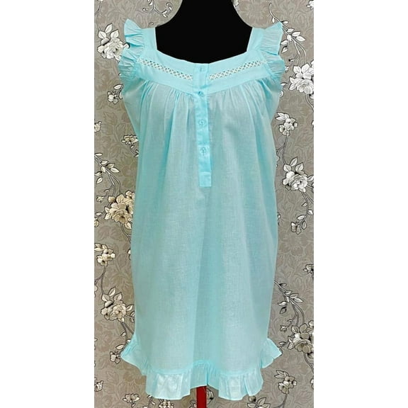 SoieRose Women's Celeste Victorian Nightgown – 100% Cotton - SR1114