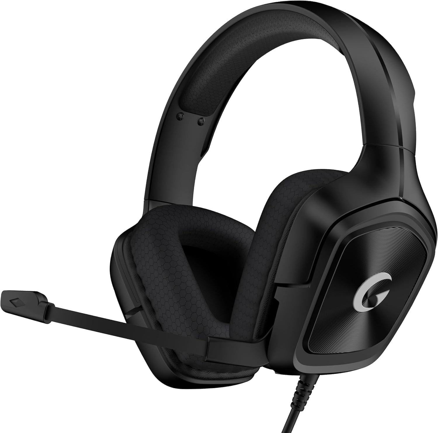 Soifcik Gaming Headset for PC, PS5, Xbox Series X/S & Switch, Wired Over-Ear Headphones with Noise Cancelling Flip-to-Mute Mic, 7.1 Surround Sound, Lightweight, Black,Gamer Gifts