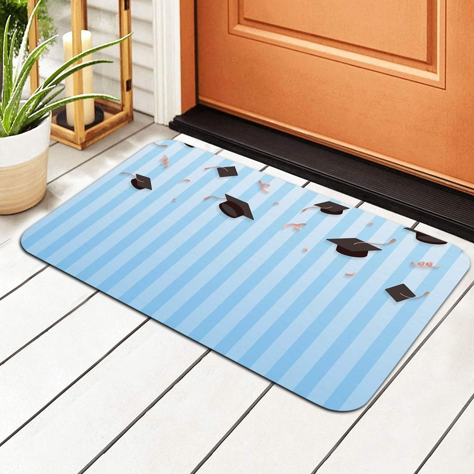 Soikfihs Graduation Indoor Outdoor Carpet Door Decoration Mat -slip ...