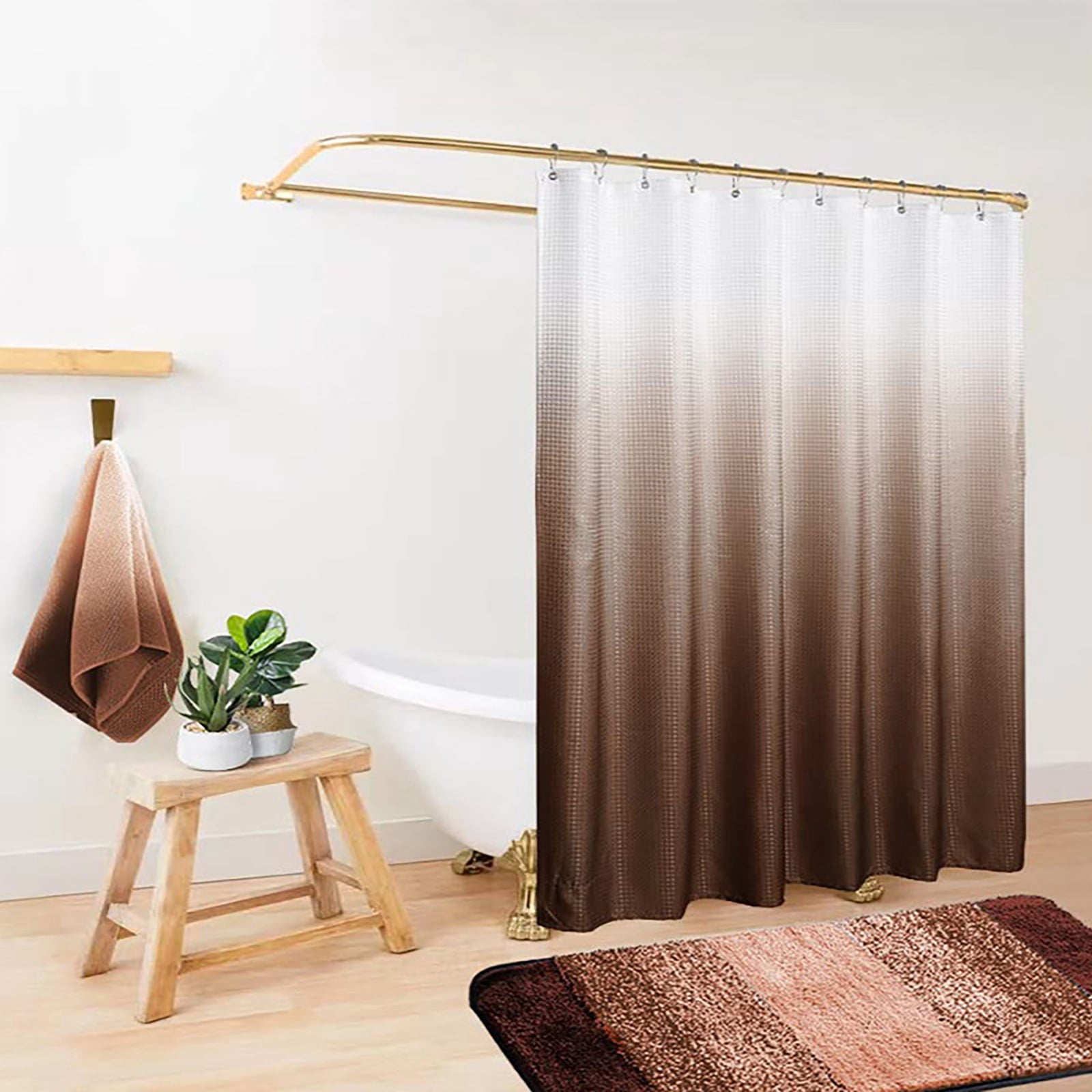 Soikfihs Modern Shower Curtain Hotel Bathroom Curtain Door Curtain ...