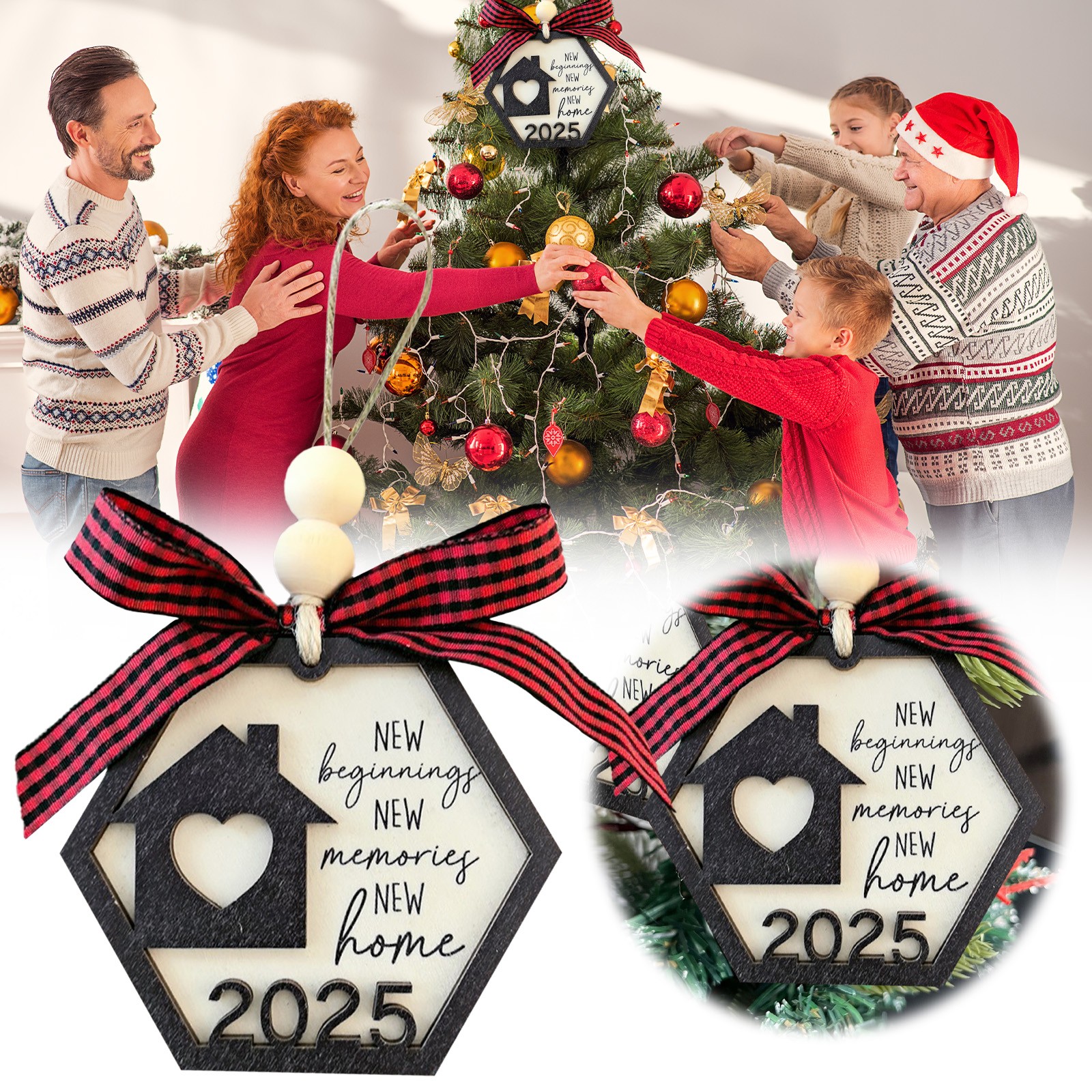 Soikfihs New Home Ornament 2025 House Warming Gifts New Home