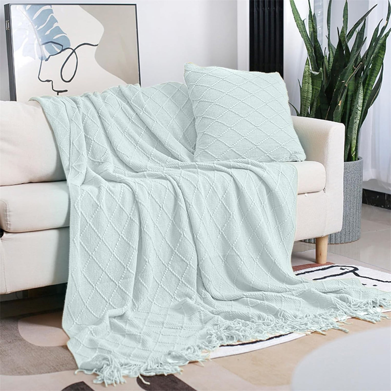 Soikfihs Summer Cool Knitted Blanket Summer Cooler Quilt For Hot