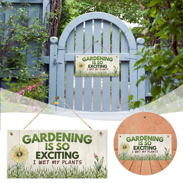 Soikfihs Wooden Hanging Sign Rectangular Farmhouse