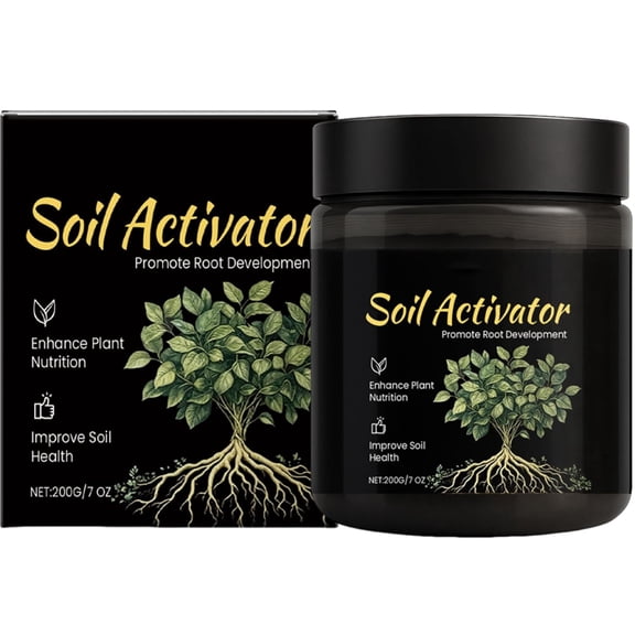 Soil Activator 200g, Microbial Plant Growth Booster, Improves Soil Health & Root Development, Enhances Nutrient Absorption, Increases Yield, Garden Use