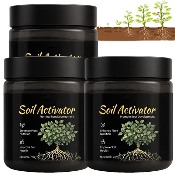 Soil Activator 600g, Organic Plant Growth Booster, Improves Soil Health & Root Development, Garden Fertilizer for Flowers & Vegetables