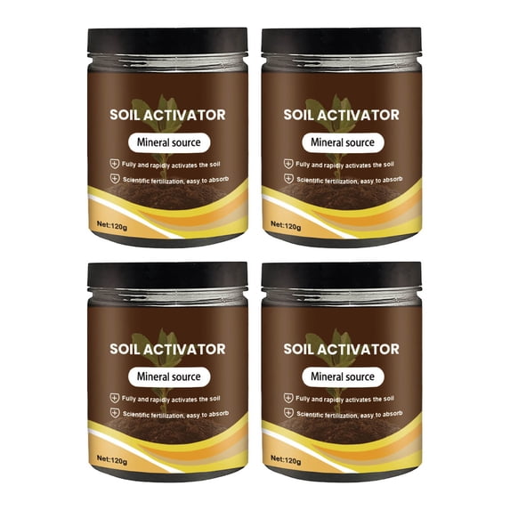 Soil Activator Compost Starter 120g Concentrated Activator for Plant, Growth and Development Strong Rooting, Easy to Use (4Pc)