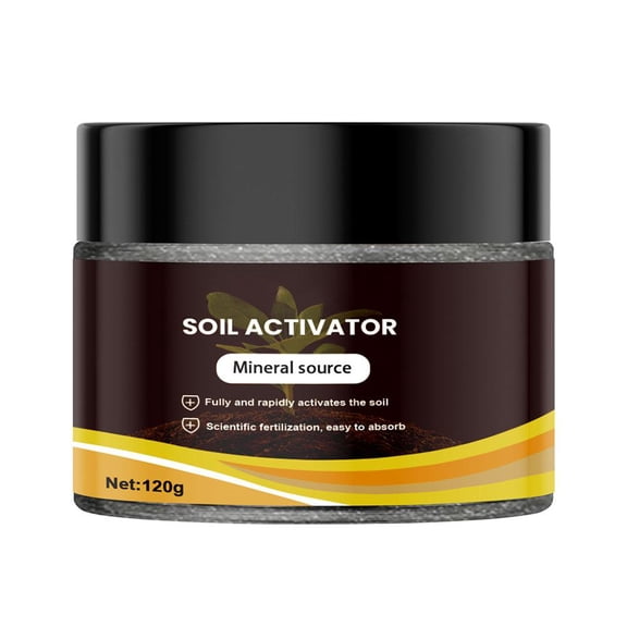 Soil Activator Fertilizer, Organic Plant Growth Booster for Root Development & Germination, Improves Soil Health, Garden Nutrient Additive (120g)