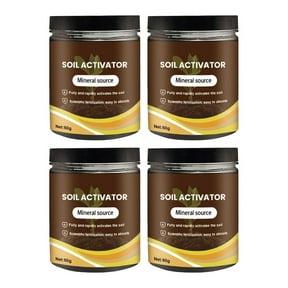 Soil Activator for Plants Soil Activated Treasure Activator Control of Growth and Development Strong Rooting Improved Fertilizer Efficiency Remediation (60g 4Pcs)