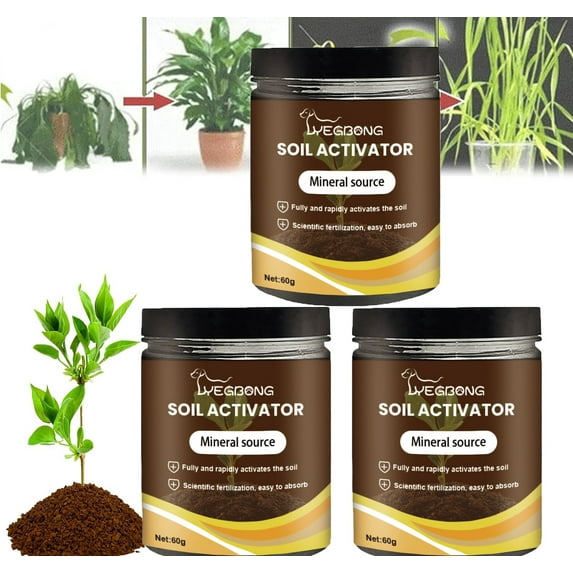 Soil Activator,Professional Bone Meal Fertilizer, Dirt Health Booster, Control Of Plant Growth And Development Strong Rooting Liquid Fertilizer for Indoor Outdoor Plants for Raised Garden Beds