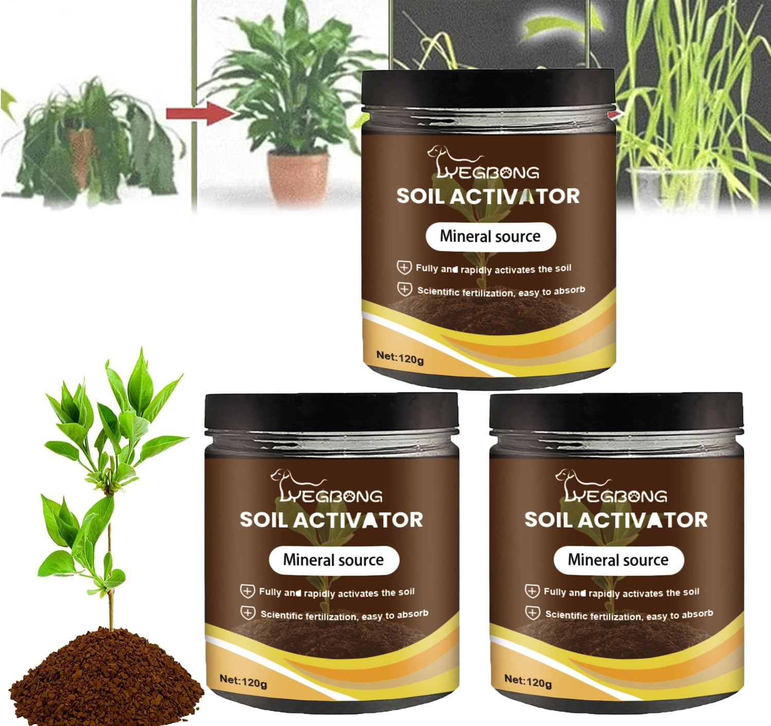 Soil Activator,Professional Bone Meal Fertilizer, Dirt Health Booster, Control Of Plant Growth And Development Strong Rooting Liquid Fertilizer for Indoor Outdoor Plants for Raised Garden Beds