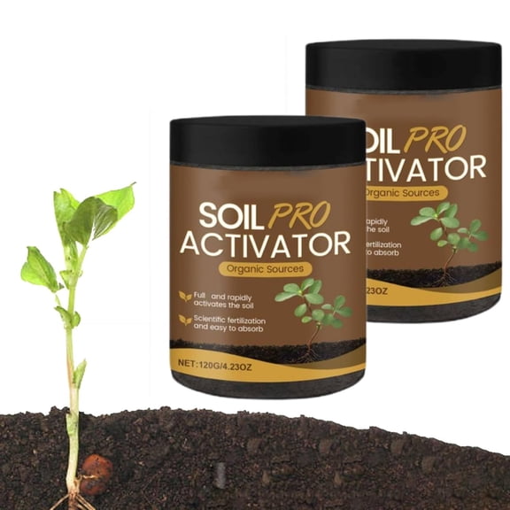 Soil Activator, Soil Activator for Potted Plants, Soluble Formula for Optimal Nutrient Uptake & Root Development, Enhance Growth for Vegetables & All Plants
