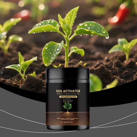 Soil Activator, Soil Pro Activator for Potting Mix and Seedling Compost, Organic Soil Activators and Plant Fertilizers, Liquid Fertilizer for Indoor & Outdoor Plants Premium Soil Activated Treasure