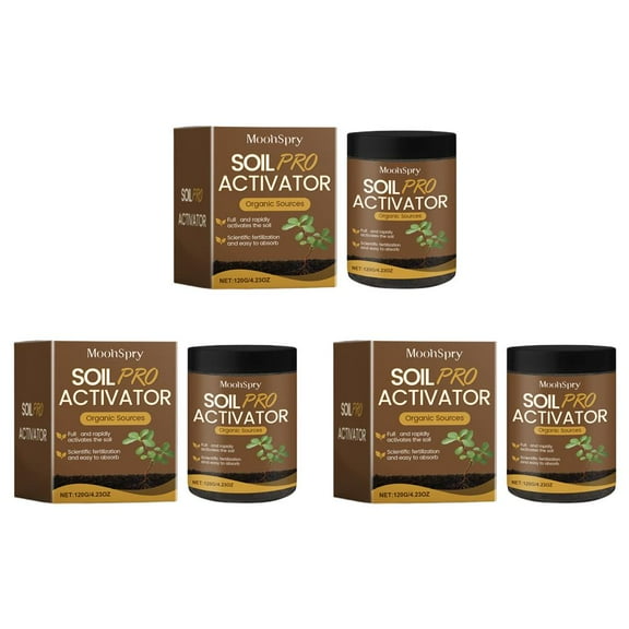 Soil Activators, 120g Organic Soil Activators and Plant Fertilizers, Water Soluble Garden Booster for Potting Mix, Seedling Compost, Promoting Plant Rooting