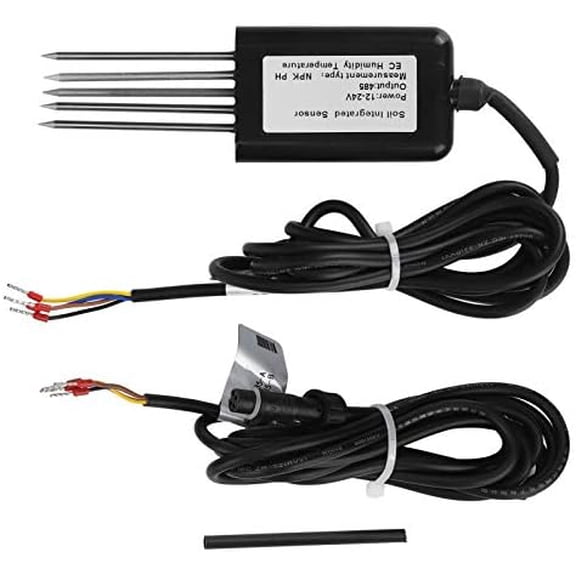 Soil Comprehensive Sensor, RS485 5Pin Soil NPK Temperature and Humidity EC Sensor Conductivity Detector Tester$$Garden &