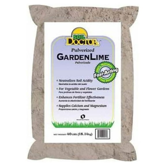 Soil Doctor 50051550 Pulverized Garden Limestone, 40-Pound