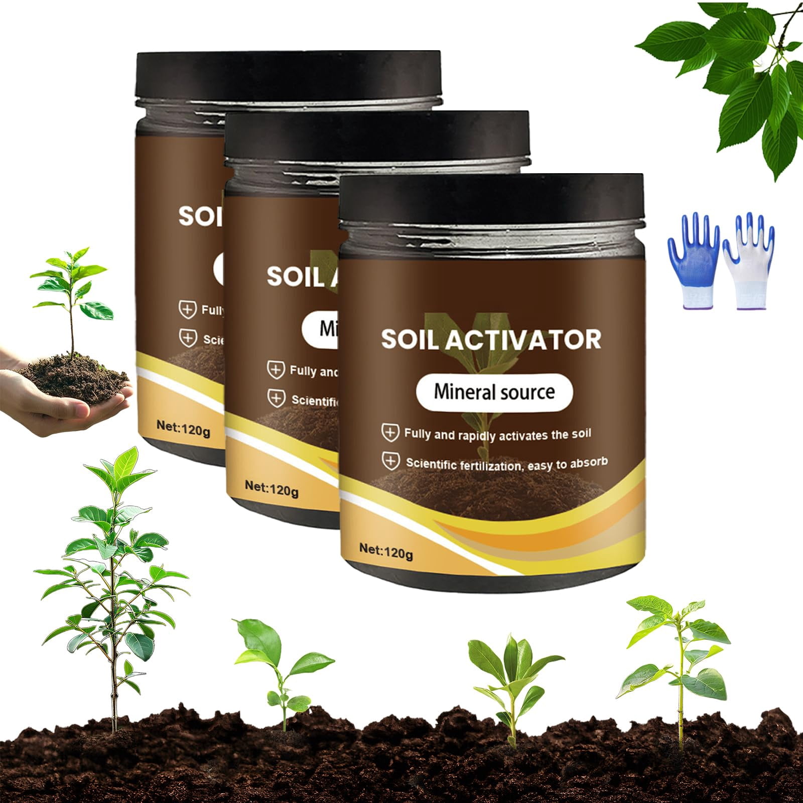 Soil Improvement Loosening Agent, Soil Activator For Plants, Organic ...