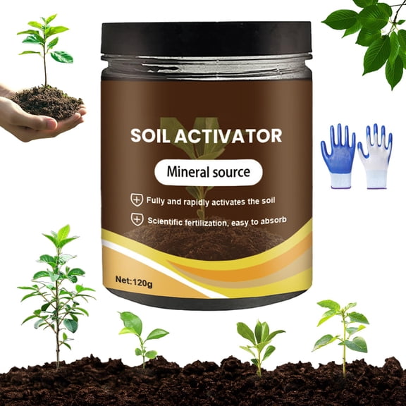 Soil Improvement Loosening Agent, Soil Activator For Plants, Organic Soil Activator And Plant Fertilizer, Root Growth, Compaction Prevention For Garden Beds Lawns And Houseplants