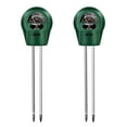 thumbnail image 1 of Soil Meter, 3-in-1 Plant Moisture Light PH Tester for Gardening, Farming Indoor & Outdoor Use, No Batteries Needed, 2 Pack, Green, 1 of 7