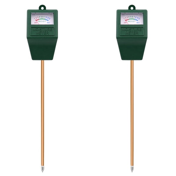 Soil Moisture Meter, 2X Sensor Hygrometer for Indoor & Outdoor Plants, Green, 2 Count