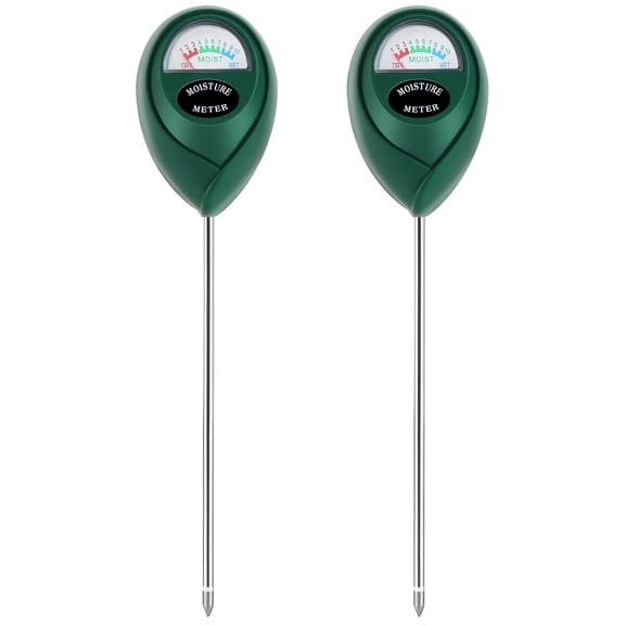 Soil Moisture Meter for House Plants, Plant Water Meter, Plant Water Meter for Indoor&Outdoor Garden,Farm Soil Test Kit, No Batteries Required for Garden, Lawn, Farm Plants Care(2 Pack Green)