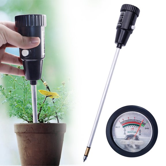 Soil Moisture Meter, Soil PH Tester, Digital Soil Test Kit, Accurate Soil Sensor Meter for Indoor Outdoor Plants Gardening, Essential Gardening Tool for Healthy Plant Growth 1Pcs