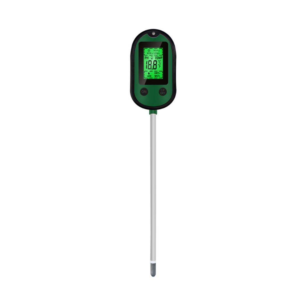 Soil Moisture Meter, with Sound Alarm Backlight Soil PH Meter