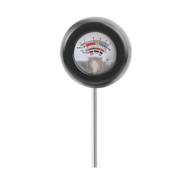 Soil PH Meter 4 in 1 Moisture Sunlight PH Fertility Soil Acidity Tester Detector for Pot Plants Greenhouse Flowers Farm