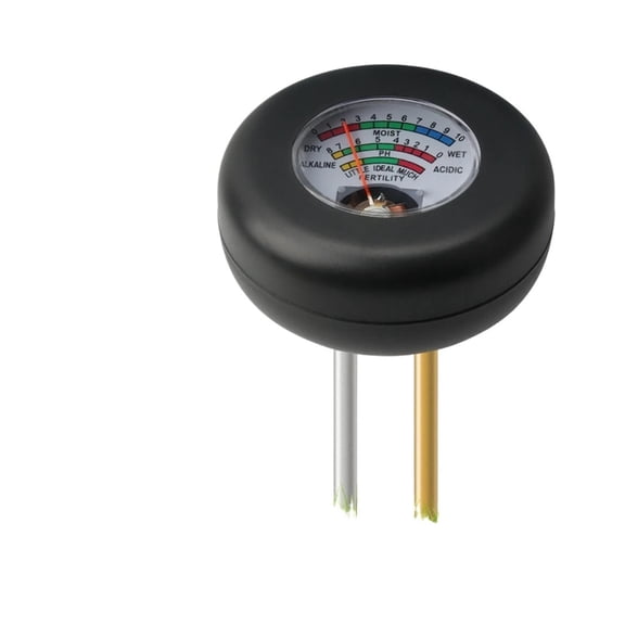 Soil PH Meter Metal Dual Probe Mode Moisture Sensor Detector Garden Plant Flower Vegetables Soil Fertility Analyzer