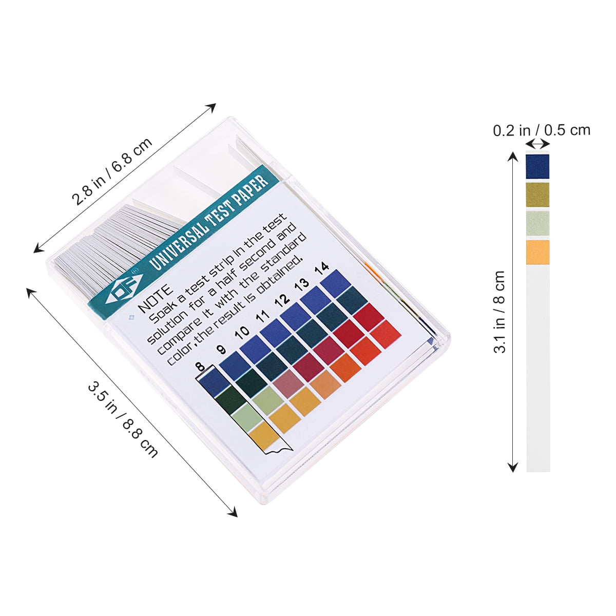 Soil Ph Test Litmus Paper Strips Saliva 0 14 Boxed White