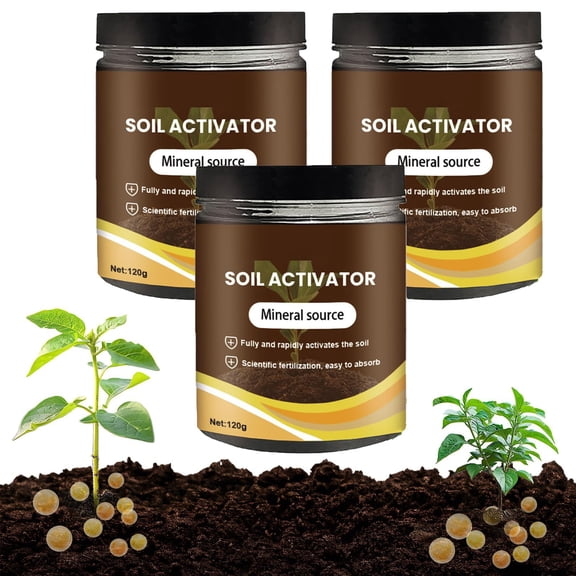 Soil Activator, 120g Organic Soil Activator & Plant Fertilizer for Raised Garden Beds, Prevent Compaction, Promote Plant Rooting