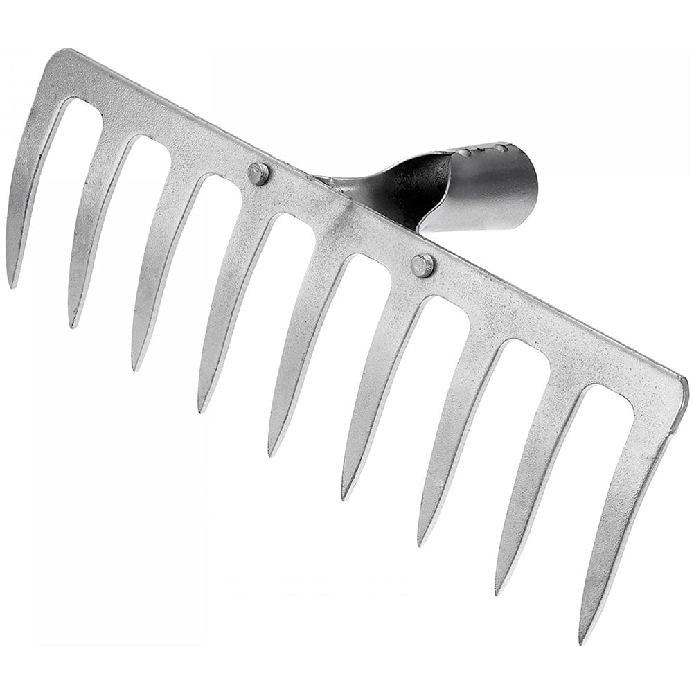 Soil Rake Head Leaf Rake Head Replacement Garden Heavy Duty Rake Head