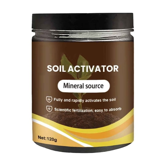 Soil Revitalizer - Soil Activator for Plants, Lawn & Garden Soil Conditioner - Plant Food Enhancer, Concentrated Humic Acid Formula - Promotes Root Growth & Nutrient Uptake, 60g (1Pcs)