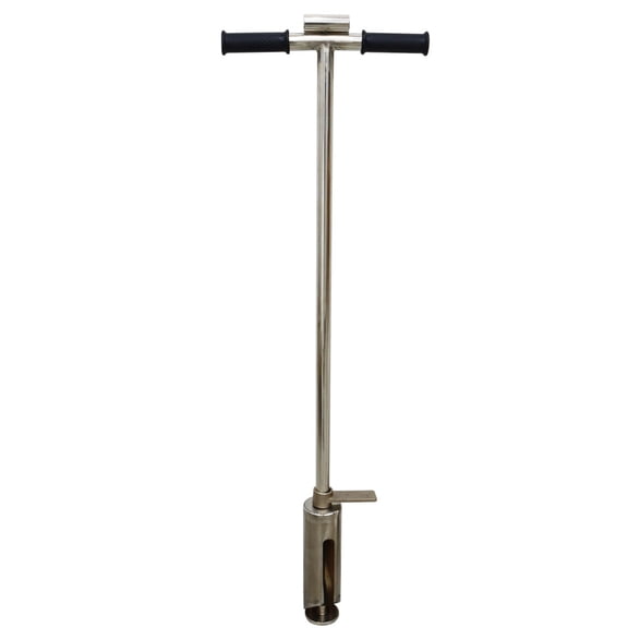Soil Sampler Probe with Foot Pedal 304 Stainless Steel Soil Probing 2.7 Inch
