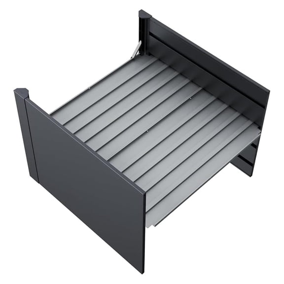 Soil-Saving Intermediate Floor 32" Tall Modern Garden Bed Kits 21" x 42"