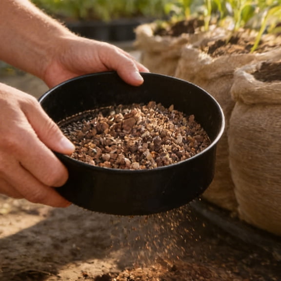Soil Sieve Set 4 Inch with Interchangeable 3 Size Mesh Garden Potting Sifter for Rocks Sand Bonsai Yard