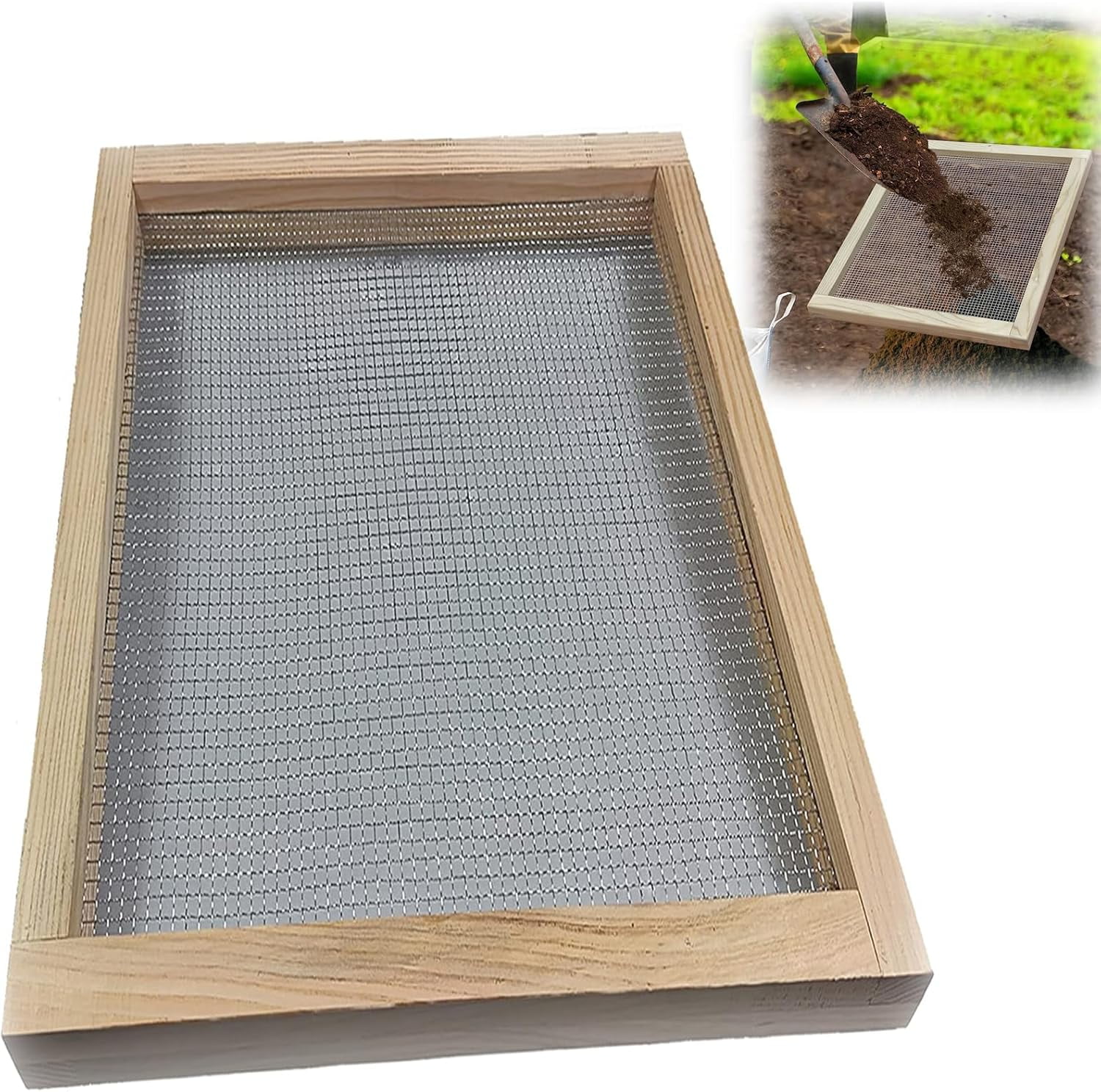 Soil Sifter for Garden Soil Sifter for Rocks MultiPurpose Soil Screen