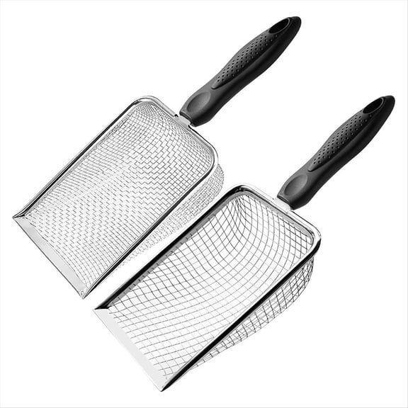 Soil Sifter for Gardening Pack of 2, Dirt Compost with Handle,2 Garden Sifters 3.8/5mm Mesh