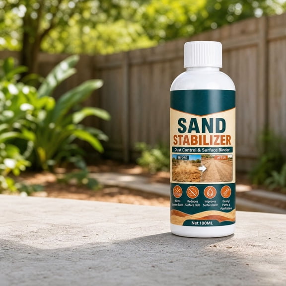 Soil Stabilizer and Dust Control Solution, Surface Binder for Sand, Gravel, Driveways, Paths, Landscaping and Outdoor Ground Maintenance