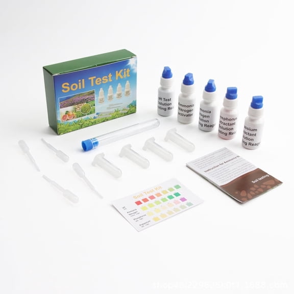 Soil Test Kit, Nitrogen Phosphorus Potassium Test Kit for Agriculture Gardening Lawn Yard Testing Tester for Garden Nutrients Soil Tester for Garden Nutrients, 1Set