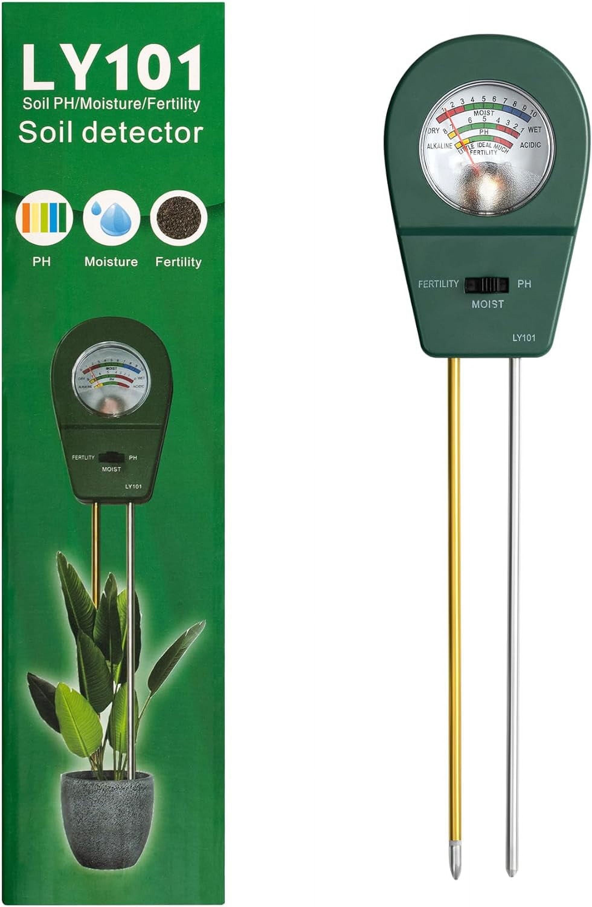 3-in-1 Soil Tester Kit: Moisture Meter, pH Test, F