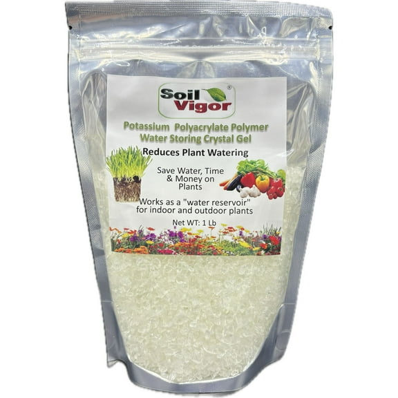 Soil Vigor Potassium Polyacrylate Soil Amendment Lasts Up To 7 Years in Soil 1 Pound