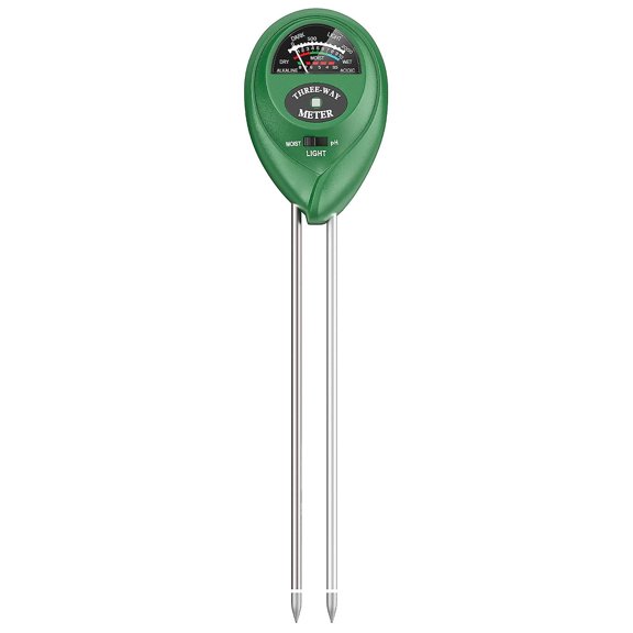 Soil meter 3-in-1 for light, humidity, pH value