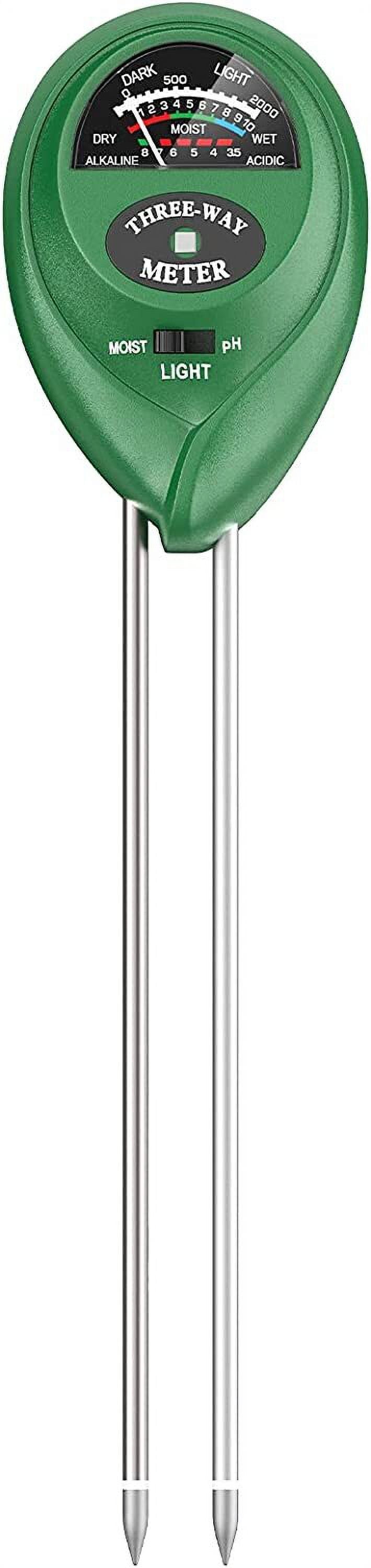 Green Digital 3-in-1 Soil Tester Kit for Indoor/Outdoor Use