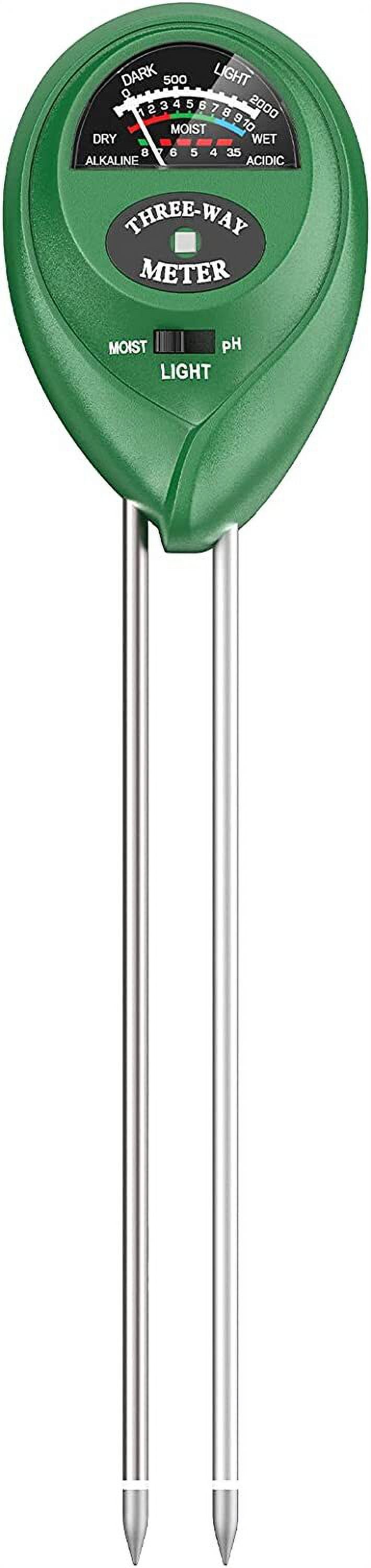 Green Digital 3-in-1 Soil Tester Kit for Indoor/Outdoor Use