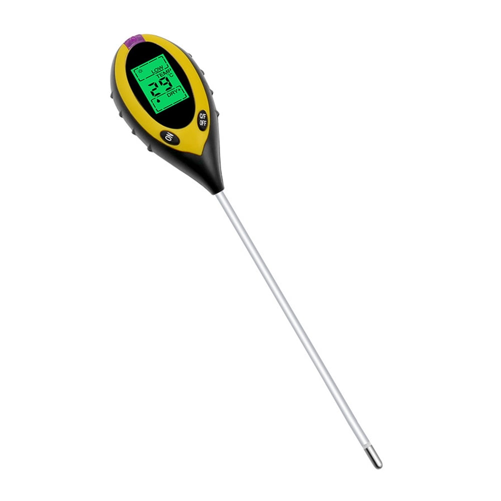 Soil pH Meter, 4 in 1 Digital LCD Soil Moisture Meter, with Moisture